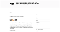 Desktop Screenshot of alexanderhouse.org