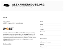 Tablet Screenshot of alexanderhouse.org